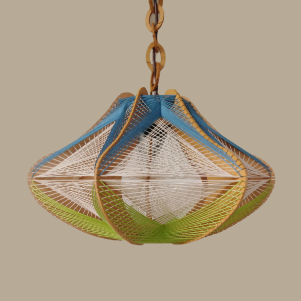 Pendant Campana Blue White and Green