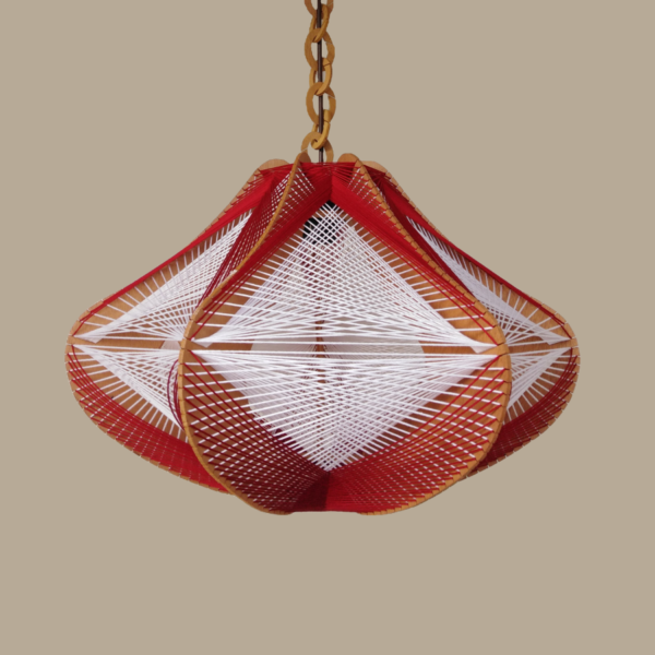 Pendant Campana Red and White